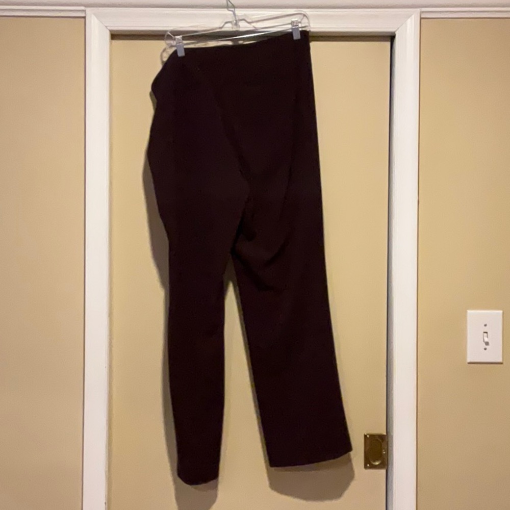 Roz & Ali Secret agentTummy Control cranberry maroon dress pants from dress barn - Picture 4 of 12